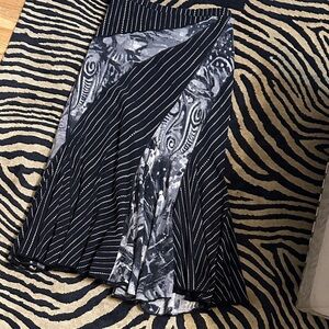 Elegant Black and Gray Women's Skirt